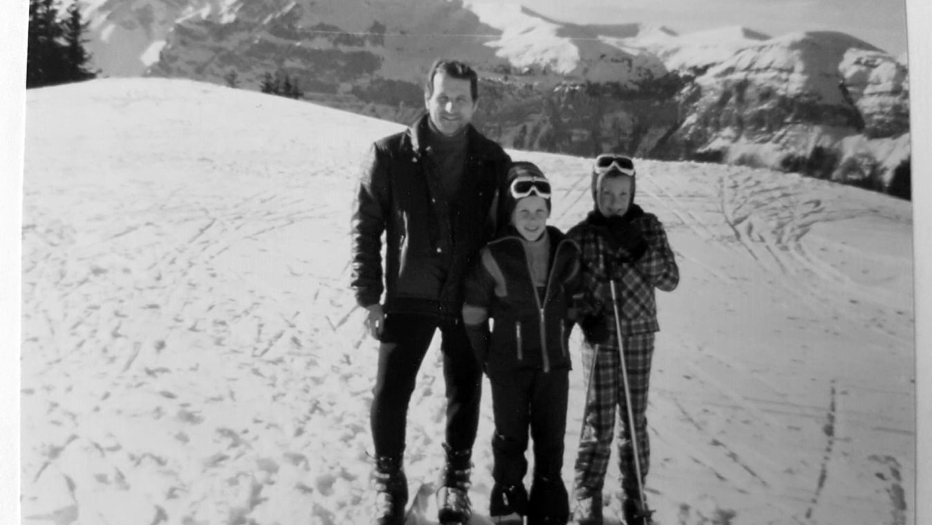 Jacques Dufour enfant _ avec son papa et sa soeur