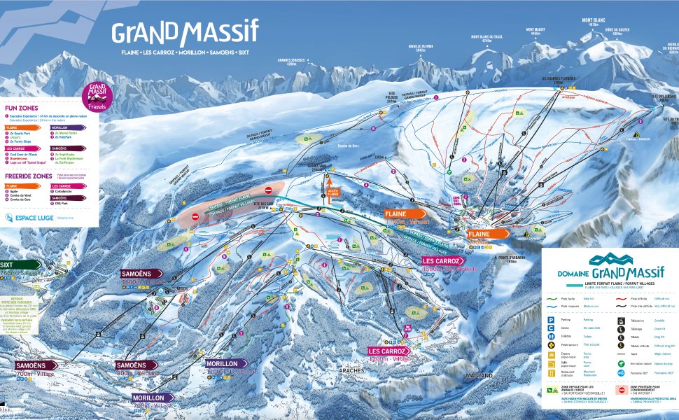 Plan pistes Grand Massif